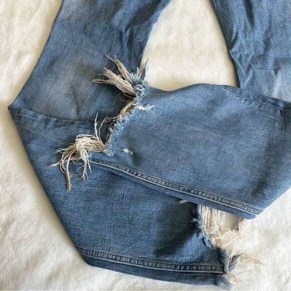 Zara Light Wash High Rise Flare Jeans Women's Size 4 - Picture 14 of 15